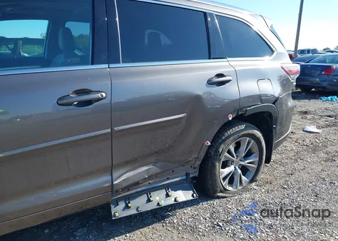 2015 Toyota Highlander Xle V6 from USA, damaged, VIN 5TDJKRFHXFS119471